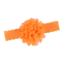 Girl Baby Ruffle Flower Lace Hairband Elastic Headband Baby BlackHair Band Headdress  J4U66