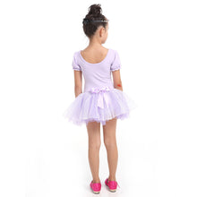 girl leotard ballet dance party dress 3 7y costume short sleeve J4U66