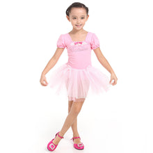 girl leotard ballet dance party dress 3 7y costume short sleeve J4U66