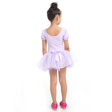 Girl Leotard Ballet Dance Party Dress 3-7Y Toddler Costume Short Sleeve J4U66