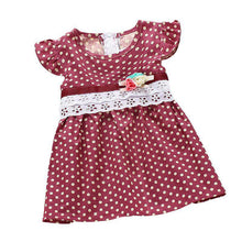 Girls Dress New Dot Print Baby Bohemian Beach Dresses Sleeveless Children's Clothing Kids Vestidos PY2 J4U66