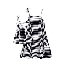 Girls Dress Sleeveless Striped Strapy Loose Family Fitted Clothes Roupas Infantis Menina Vestidos PY2 J4U66