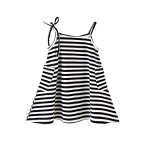 Girls Dress Sleeveless Striped Strapy Loose Family Fitted Clothes Roupas Infantis Menina Vestidos PY2 J4U66
