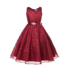 Girls Party Dress Kids Elegant Ceremonies Wedding Birthday Dresses Lace Prom Gowns PY2 J4U66