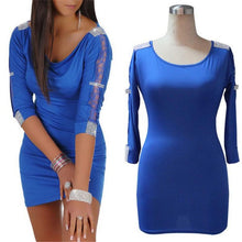 Glamour Empire Women Bodycon Mini Dress Lace Diamante Detail Tunic Clubwear Dresses P6Y J4U66