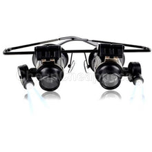Glass Loupe Lens Eye Jeweler Watch Repair 20X Magnifier Magnifying LED Light Jewelry Tools Equipments For Sale J4U66