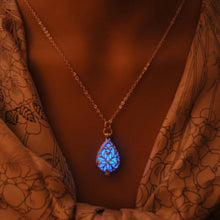 Glow In The Dark Locket Silver Hollow Glowing Stone Pendant Luminous Statement Chocker Pendants Necklace For Women J4U66