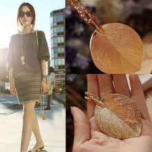 Gold Color Leaf Pendant Necklaces & Pendants For Women Chain Necklace For Women Costume Jewelry J4U66