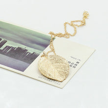 Gold Color Leaf Pendant Necklaces & Pendants For Women Chain Necklace For Women Costume Jewelry J4U66