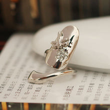 Gold Silver Finger nails Ring With Crystal Dragonfly Fine Jewelry Punk Women Rings Style J4U66