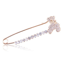Gold Silver Plated Crystal Brooches Cute Animal Swan Style Women Lovely Brooch S  J4U66