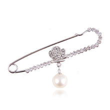 Gold Silver Plated Crystal Brooches Cute Animal Swan Style Women Lovely Brooch S  J4U66