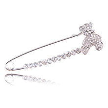 Gold Silver Plated Crystal Brooches Cute Animal Swan Style Women Lovely Brooch S  J4U66