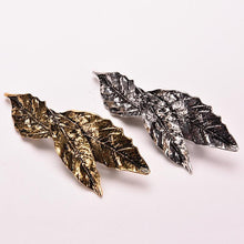 Gold Sliver For Women Jewelry  Side Clips Leaf Hair Pins European Trendy Alloy Leaves Hairpins Hair Accessories J4U66