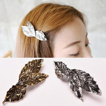 Gold Sliver For Women Jewelry  Side Clips Leaf Hair Pins European Trendy Alloy Leaves Hairpins Hair Accessories J4U66