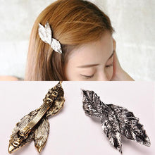 Gold Sliver For Women Jewelry  Side Clips Leaf Hair Pins European Trendy Alloy Leaves Hairpins Hair Accessories J4U66