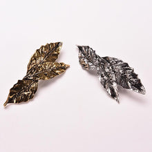 Gold Sliver For Women Jewelry  Side Clips Leaf Hair Pins European Trendy Alloy Leaves Hairpins Hair Accessories J4U66