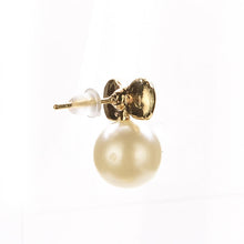 Gold Women Stud Earrings Gifts Bow Knot Pearl Stud Earrings For Women  J4U66