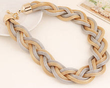 Golden And Black Short Necklace Zinc Alloy Costume Accessory Choker Necklace J4U66