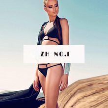 hot black and red color swimwear push up bikini set sexy bandage bikini bathing suit beach weave bottom low waist3 J4U66