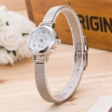 Wrist Watches Women Watches Stainless Steel Mesh BandClock Ladies Quartz-watch Montre Femme Relogio Feminino J4U66