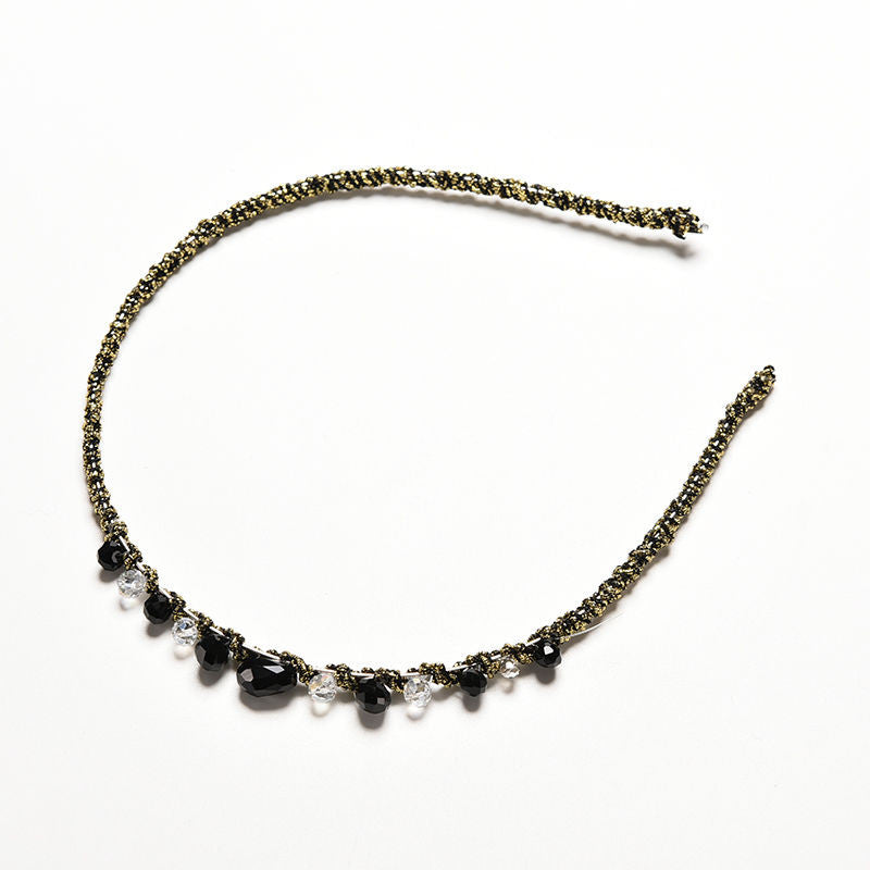 Hair Bands Accessories Gift Women Girls Retro Rhinestone Crystal hair clips Headband Party Jewelry Hairband Headwear J4U66