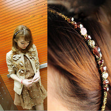Hair Bands Accessories Gift Women Girls Retro Rhinestone Crystal hair clips Headband Party Jewelry Hairband Headwear J4U66