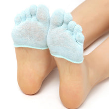 Half Foot Socks Finger Skid Peep Toe Anti Slip Pilates Ankle Durable High Heel Half Open Five Calcetines Socks J4U66
