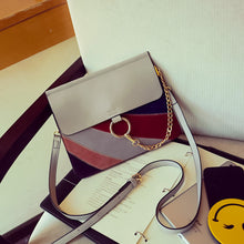 Handbags Top Women Bag Rainbow Frosted Women PU Leather Shoulder Messenger Bag small Square Package  J4U66