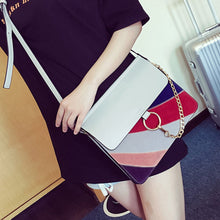 Handbags Top Women Bag Rainbow Frosted Women PU Leather Shoulder Messenger Bag small Square Package  J4U66