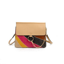 Handbags Top Women Bag Rainbow Frosted Women PU Leather Shoulder Messenger Bag small Square Package  J4U66