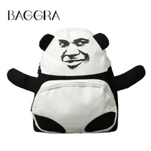 harajuku 3d canvas backpack for school girls teenagers cartoon panda large capacity school bag travel bag mochilas feminina J4U66