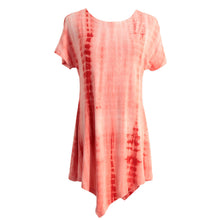 harajuku women oversize t-shirts tie dyed tunic tee shirt femme asymmetric hem short sleeve casual ropa camisas femininas J4U66