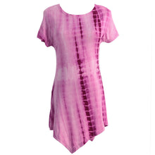 harajuku women oversize t-shirts tie dyed tunic tee shirt femme asymmetric hem short sleeve casual ropa camisas femininas J4U66