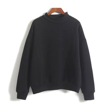 Harajuku sweatshirt women korean style Stand Collar cute kawaii hoodies M L XL 2XL J4U66