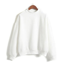 Harajuku sweatshirt women korean style Stand Collar cute kawaii hoodies M L XL 2XL J4U66