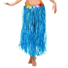 Hawaiian Hula Grass Flower Party Luau Skirt Beach Dance Costume 80cm Long Skirt Free Shippinf J4U66