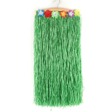Hawaiian Hula Grass Flower Party Luau Skirt Beach Dance Costume 80cm Long Skirt Free Shippinf J4U66