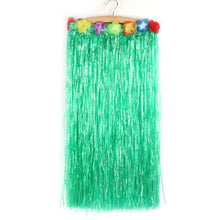 Hawaiian Hula Grass Flower Party Luau Skirt Beach Dance Costume 80cm Long Skirt Free Shippinf J4U66
