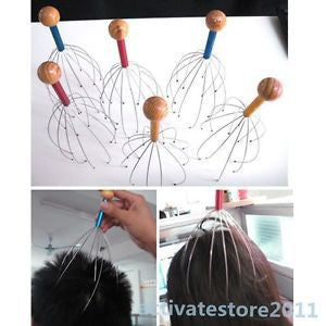 head scalp neck octopus equipment massage massager stress release relax J4U66