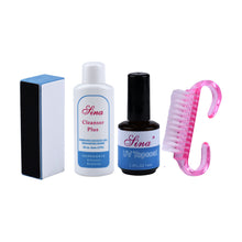 9W Dryer Lamp Tube UV Gel Kit Brush Buffer Guides Toe Seperator Glitter Powder Liquid Tools Nail Tips Glue DIY Kit J4U66