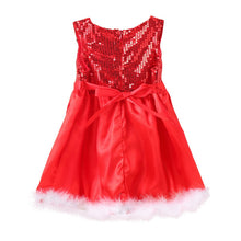 Baby Girl Toddler Wedding Sundress Red Sequin Sleeveless Party Dresses J4U66