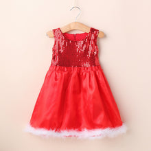 Baby Girl Toddler Wedding Sundress Red Sequin Sleeveless Party Dresses J4U66