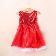 Baby Girl Toddler Wedding Sundress Red Sequin Sleeveless Party Dresses J4U66