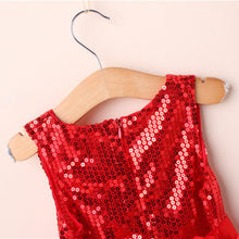 Baby Girl Toddler Wedding Sundress Red Sequin Sleeveless Party Dresses J4U66
