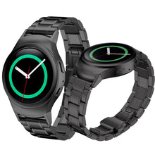 Black Gold Watchband Stainless Steel Watche Band + Connector For Samsung Gear S2 RM-720 Watch Accessories  J4U66