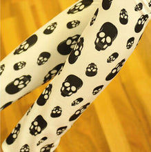 Elegant Fashion Ladies High Waist Yellow White Pants Printed Stretch nine Points Leggings Women Trousers  J4U66