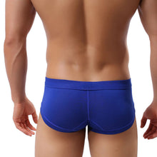Men Boxer Cotton Trunks Sexy Underwear Solid Shorts Bulge Pouch Men's Casual soft Underpants Plus Size J4U66