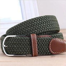 Striped Men Belts/ Fabric Woven Belts For Men/Casual Elastic Belts For Men J4U66