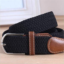 Striped Men Belts/ Fabric Woven Belts For Men/Casual Elastic Belts For Men J4U66